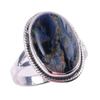 Natürlicher Pietersit Edelstein Handgefertigt 925 Massiv Sterling Silber Ring Größe 9 g4t26