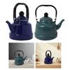Household Enamel Teapot 1.7L Hiking Teapot Compatible Tableware Teapot Tableware Teapot for Home Halogen Stove Induction Cooker