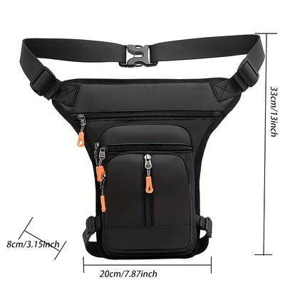 New Men's Outdoor Adjustable Sports Waist Bag Casual Trend Multi-functional Multi-Pocket Cycling BagKnight Motorcycle Leg Bag