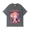 275 GSM Washed T-shirts 100% Cotton Jujutsu Kaisen V16 Nobara Print Unisex Heavy Cotton T Shirt