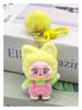 Cute Cartoon Animal Bag Charm - Resin Flocked (Non-Plush Filled) DIY Phone Pendant, With Fluffy Ears And Vivid Faces