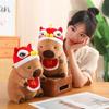 Capybara Plush Toy Holiday Cheer Cartoon Lion Christmas Fortune Festive Wealth