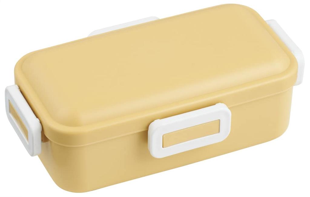 Skater Antibacterial Bento Box with Soft Dome Dull Made In Lid, 530ml, Yellow, Japan, PFLB6AG-A
