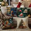 An Angel With A Christmas Tree Pillowsuitable For Sofa Car Bedroom Decorative Cushion Cover Pillow Cover