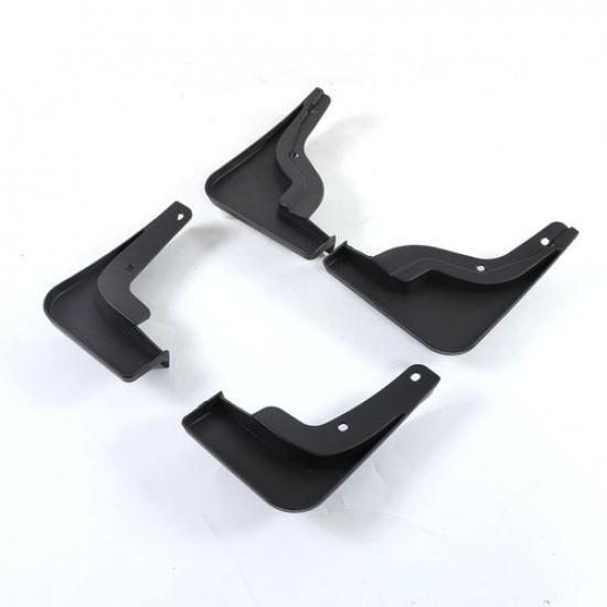 Black Front & Rear Mud Flaps Splash Guards Mudguard For Hyundai Elantra 21-23