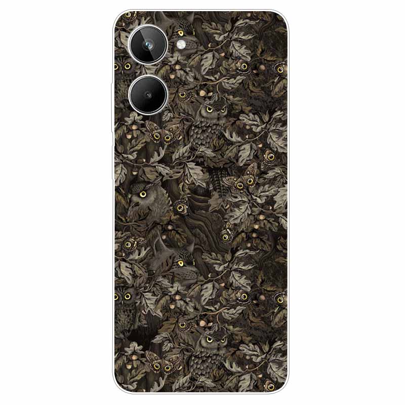 For Realme 10 4G Case 6.4'' Soft TPU Cats Lions Protection Silicone Phone Covers for Realme 10 Case 2022 Clear Realme10 RMX3630