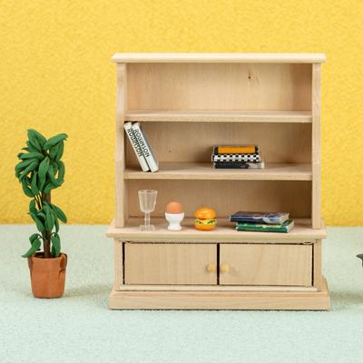 1:12 Dollhouse Miniature Bookcase Locker Storage Cabinet Shelf Rack Furniture Model Study Living Room Decor