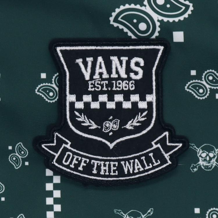 Vans All Over Floral Print Hooded Down Jacket Men Outerwear Green VN0A5F74CX9