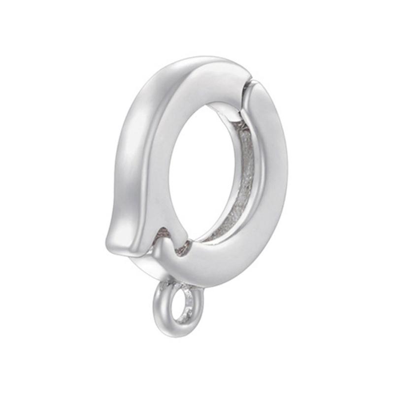 Elegant Cubic Zirconia Clasp Portable for Pearls Enhancing Push Connectors Jewelry Accessory for Bracelets Necklacer