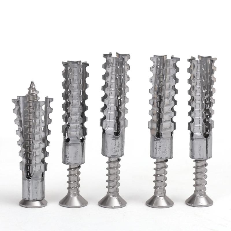 High Quality Carbon Steel Serrated Expansion Screws Self Tapping Screw Tubes Wall Anchors Concrete Fasteners Drilling Plug Bolts