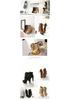 Women's Black Chunky Heel Platform Ankle Boots - Waterproof, Lace-Up, Buckle Detail, Plus Size Available.