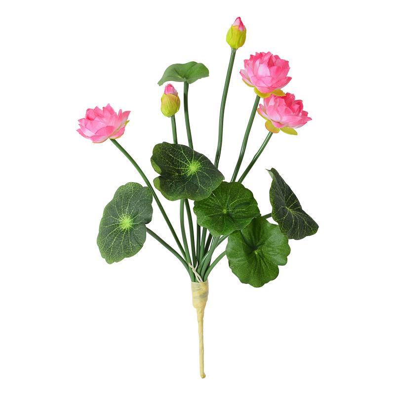 Artificial Lotus Flower for Home Decor - Water Lily Ornament for Living Room, Buddhist Hall, Pond, or Fish Tank