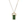 Fashionable Card Pendant Necklace Gold-plated Y2K Neck Jewelry  Jewelry Gift