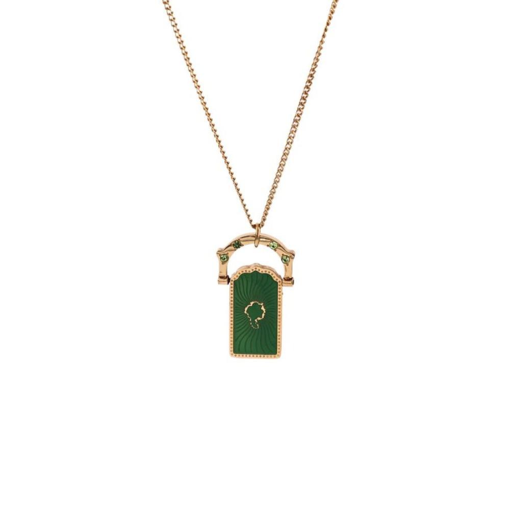Gold-plated Women's Collarbone Chain Fashionable Y2K Neck Jewelry Card Pendant Necklace  Wedding