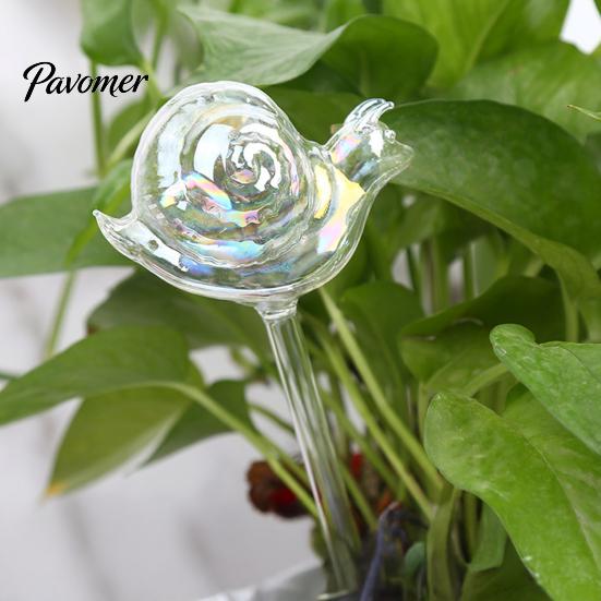 Indoor Plant Waterer Iridescent Self Watering Bulbs Snail Design Glass Globes Planter Houseplant Bulb Insert Automatic Device for Potted Plants