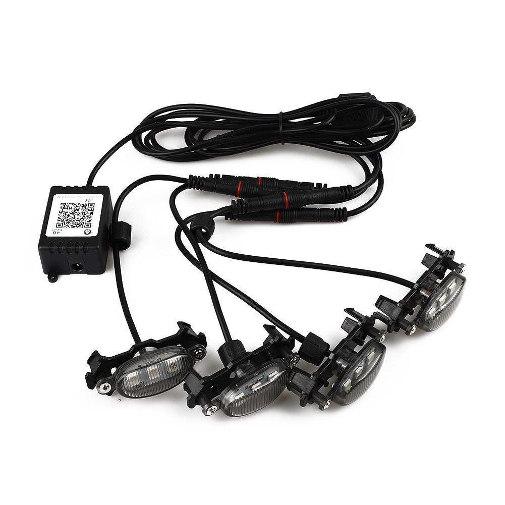 RGB Color LED Grille Light Kit For Ford F150 F250 F350 For Toyota Universal 12V Vehicles Front Grille LED Lights Lamp