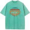 Men's Mountain Forest Deeply Wild Printed Crewneck Short-sleeve T-shirt Men Women Fashion Oversized T-shirt