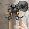 Multifunctional Six Claw Rotating Hook Rack for Kitchen Storage 360 Degree Seamless Hook, Household Non Punching Adhesive Hook
