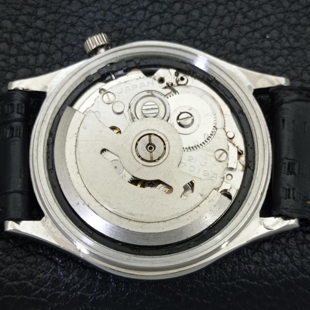 VINTAGE SEIKO AUTOMATIC 7019A JAPAN HERREN SCHWARZES ZIFFERBLATT UHR a500084-2 R151a-a500084