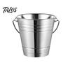 Stainless Steel Ice Bucket, with Handle Portable Beverage Tub, Mirror Polished Durable Ice Tub, for Bars Parties KTV Beverage Cooler