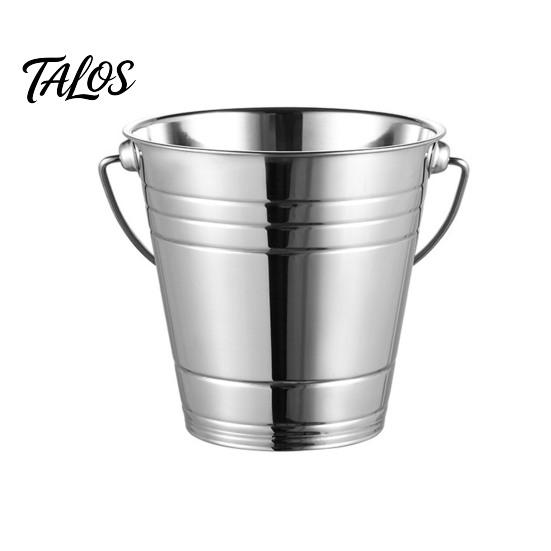 Stainless Steel Ice Bucket, with Handle Portable Beverage Tub, Mirror Polished Durable Ice Tub, for Bars Parties KTV Beverage Cooler
