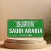 Saudi Arabia Themed Aluminum License Plate Retro Metal Decor for Home Collection DisplayThemed Wall Decor Unique Space Design