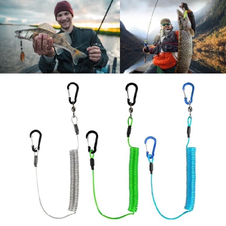 Fishing Rod Straps Heavy Duty Retractable Coiled Lanyard Fishing Rope Paddle Leash for Fishing Tool/Rod/Paddles