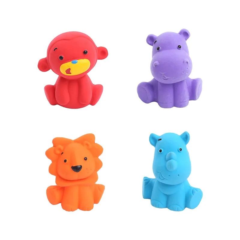 Cute Latex Chew Toy for Dogs Soft Squeaky Puppy Toy Small Medium Breed Poodle Border Collie Pet Chewing Teeth Cleaning