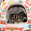Squirrel Bed Colorful Pattern Keep Warmth Soft Texture Cute Pet Rat Squirrel Nest with Chain Small Animal Supplies