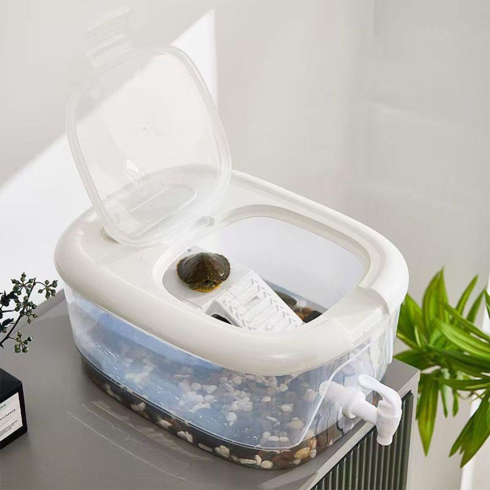 With Drain Valve Turtle Tank Large Space Ecological Fish Tank  for Turtles Snake Lizard