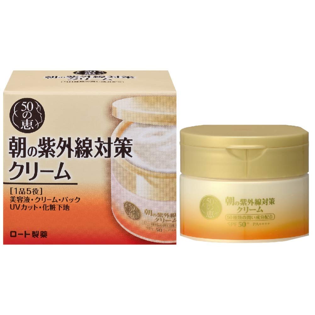 

50 Megumi Morning UV Protection Cream 90 г x 3 шт. набор [Rohto Pharmaceutical]