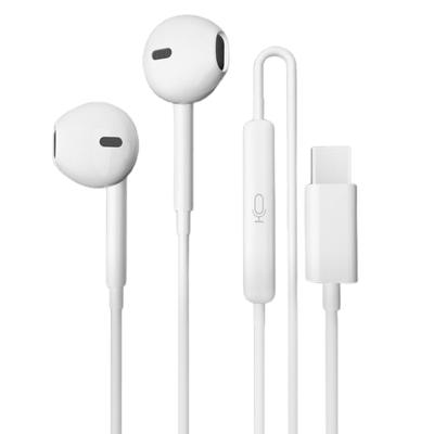 Écouteurs Type C USB C pour Téléphone 15/15Plus/15Pro et Téléphones Android Écouteurs Microphone Intégré, Volume Réglable