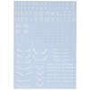 HobbyJAPAN HJ Modelers Decal Starter Set 02 White Water-Slide Decals for Plastic Models Robot Character Mecha Custom HJMST02D1