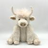 Plush Simulation Highland Cow Joints Movable Scottish Highland Cow Stuffed Animal Plushie  Gift