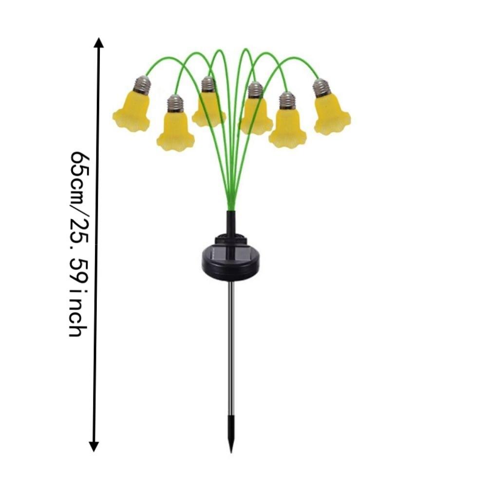 Bellflower Flower Flowers Solar Garden Light Realistic Solar Artificial Flower Light Outdoor