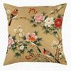 Exquisite Floral & Bird Patterned Double-Sided Printed Pillow Cover Short Plush Suitable Living Rooms Sofas Throw Cushion Cover