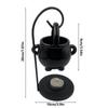 2025 Halloween Wax Melter Cauldron Witch Cauldron To Warm Melt Wax Black Oil Incense Aroma Diffuser Home Decor Spirit