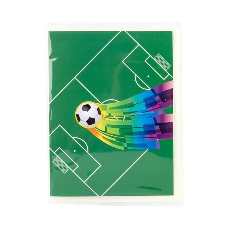 Soccer Popup Greeting Card,Sports Birthday Cards,Gift Cards with Envelope