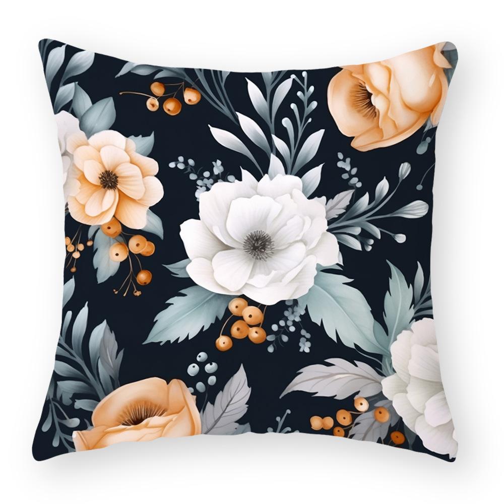 New Oil Painting Series Pillowcases, Flower Pillowcases, Sofa Decoration Pillows, Bedside Cushions