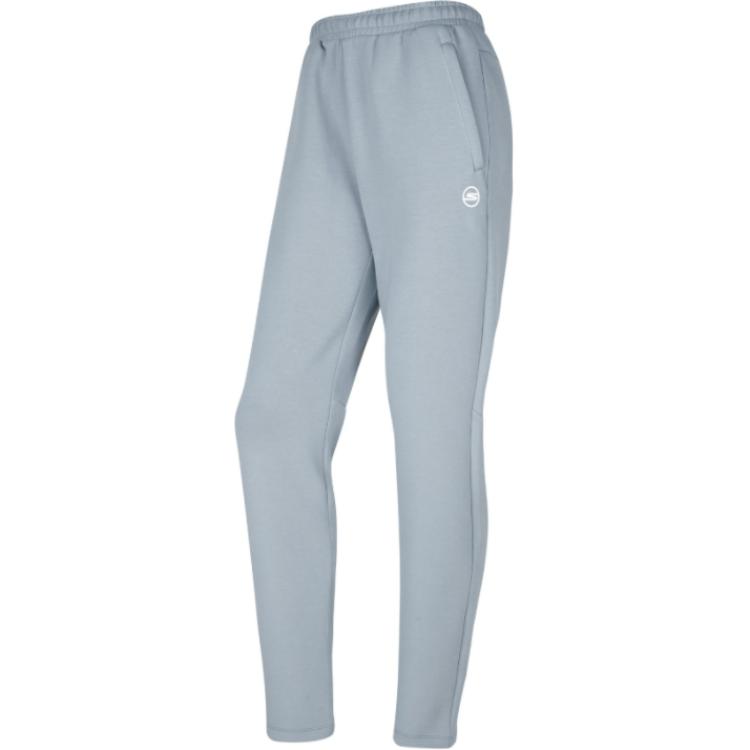 Skechers Solid Color Comfortable Straight Leg Knitted Casual Pants Women Bottoms Wind-Grey P423W097-02N6