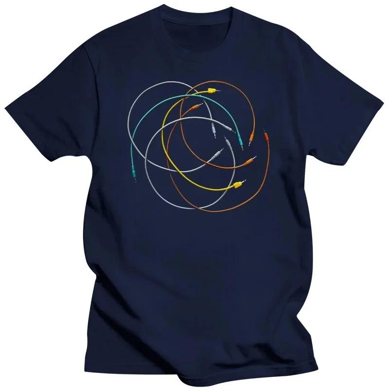 

2025 new model Cotton T Shirt Modular Synth Synthesizer PatchTShirt Eurorack Buchla Serge Moog Tee Homme Customized Tee Shir 4XL