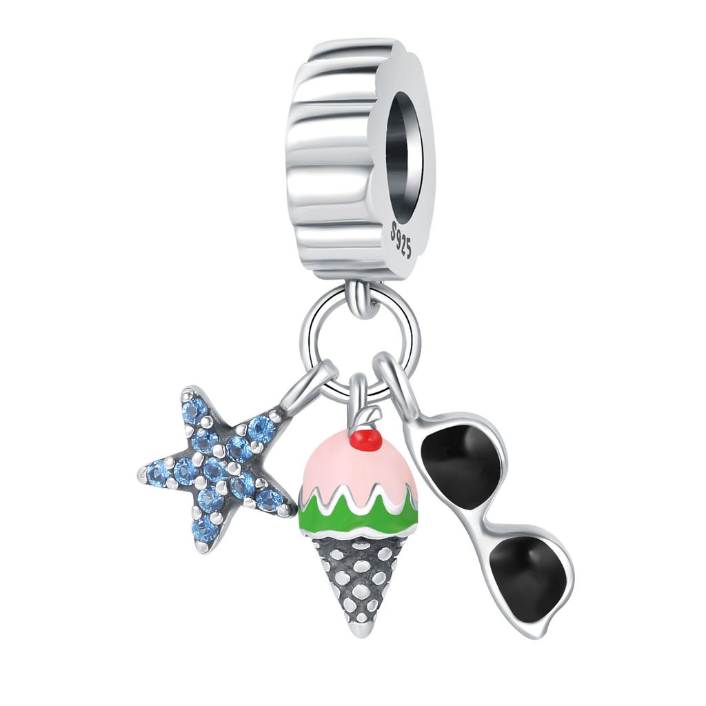 Copper Travel Vacation Series Pendant Charms Beads Fit Original Wear Braceletsdiy Jewelry Gifts Accessory