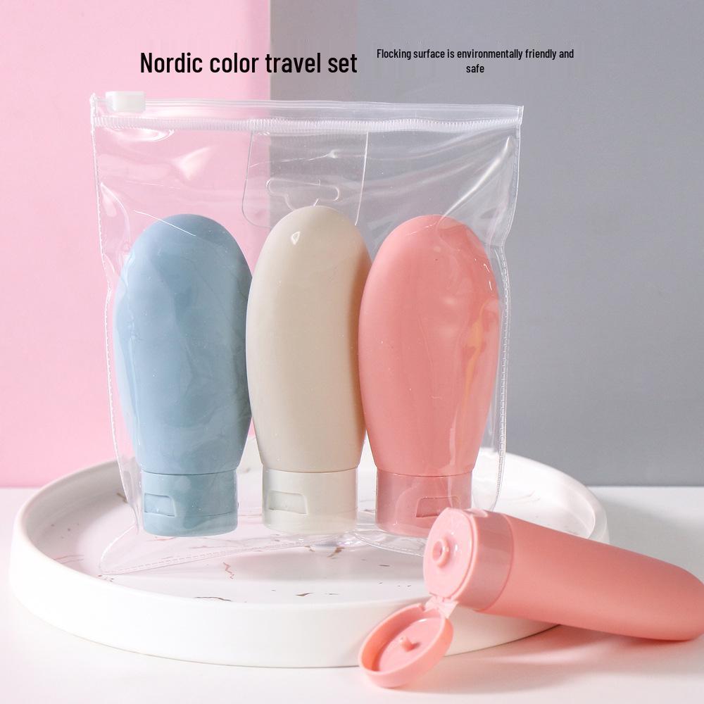 Portable Travel Dispenser Set: Shampoo, Shower Gel, Lotion Squeeze Bottles