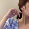 Übertriebene Ohrringe Schlichte Schleifen-Hängeohrringe für Damen Süße Coole Silberfarbene Ohrstecker Sommer Hochzeitsschmuck