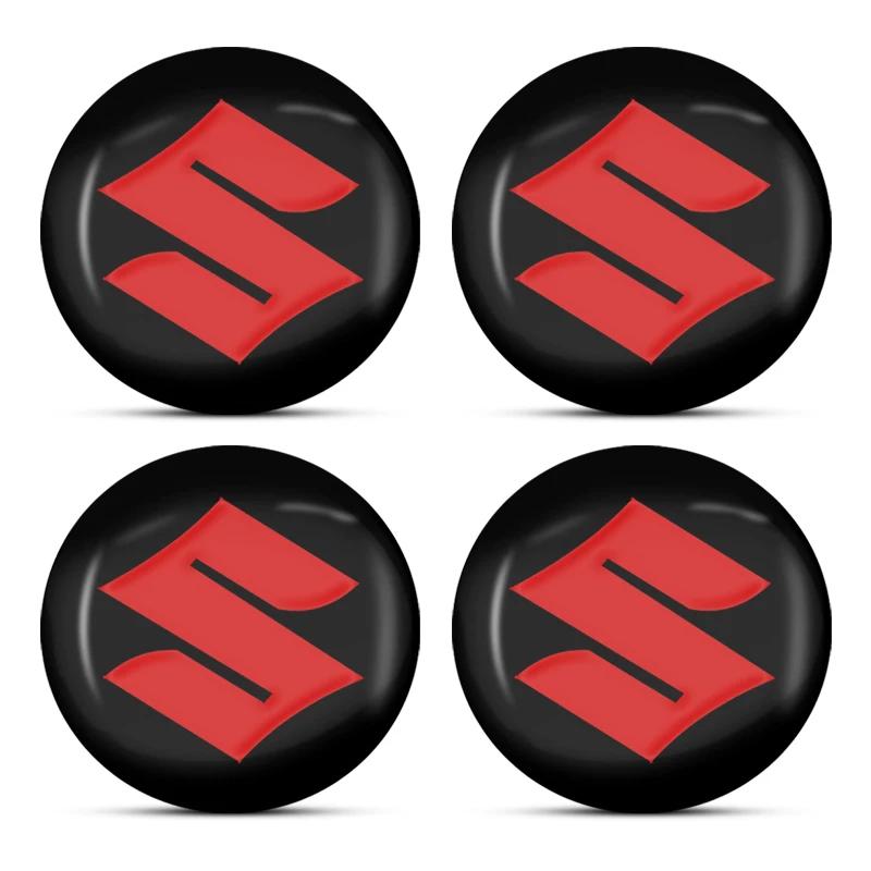 4Pcs Car Emblem Wheel Rims Center Hub Caps Car Accessories For Suzuki Swift Sport Jimny Grand Vitara Alto SX4 Samurai Across
