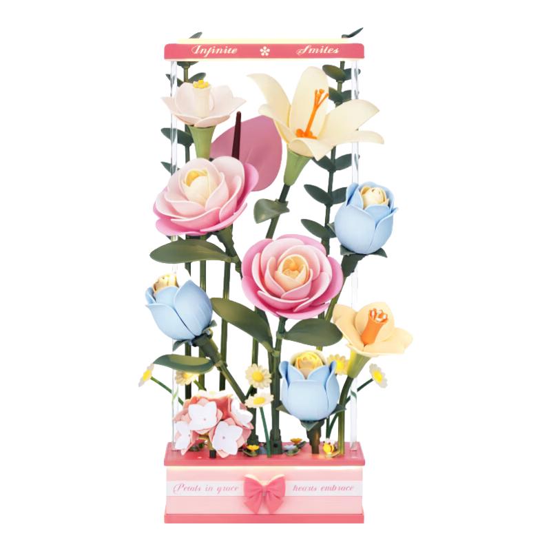 Robotime ROKR Blooming Dream DIY Wooden Flower Building Kit