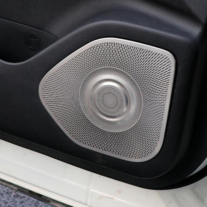 Car Stainless Steel Door Audio Speaker Cover Loud Frame Tweeter Stick Accessories For Nissan X-trail Xtrail Rogue