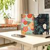 Spiral Bound Floral Spiral Notebook Floral Pattern Schedule Book  for Work Office School Supplies