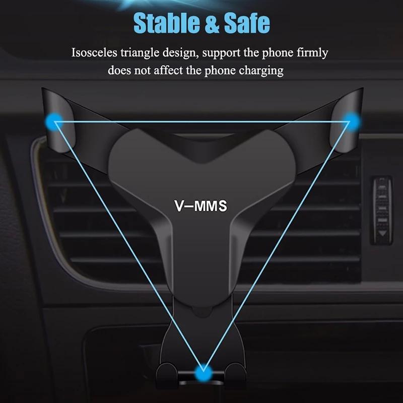 Gravity Car Holder Auto Air Vent Mount Clip Bracket Cell Holder No Magnetic Gps Mobile Phone Stand for iPhone Xiaomi Samsung