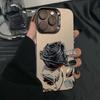 Black and Gold Rose Case for Apple IPhone 17 Pro Max, IPhone 16 Pro, and IPhone 15 Pro, Premium New Style